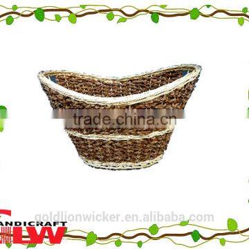 seagrass laundry basket,basket made in China,wicker basket