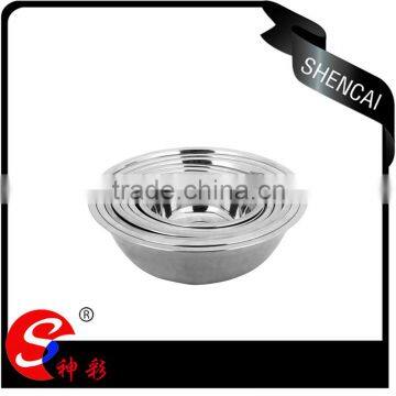 Chaoan caitang 2016 hot sale stainless steel deep mixing bowl,serving bowl set