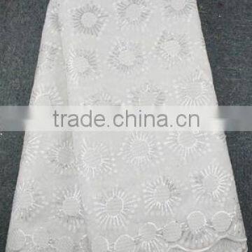 High Quality African Embroidery Organza Lace Fabrics 5 Yards Lace For Women Clothing OG0167
