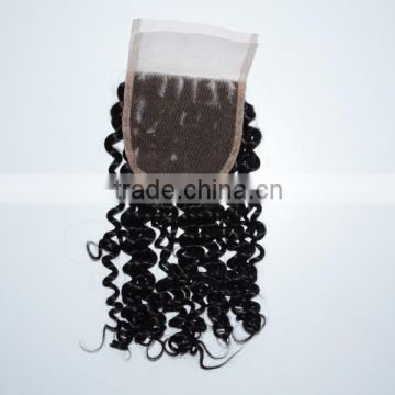 Middle part, lift part, right part 3 way part lace closure, Peruvian 3 part closure