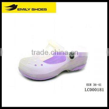 Lady's plain color clog shoes