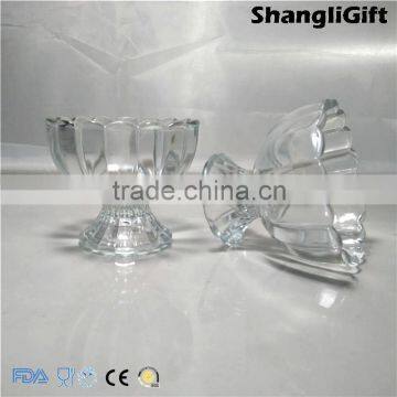 127ml Ice Cream Cup High-End Glass Cup Lotus Shaped