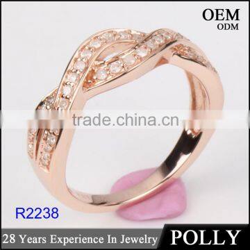 New arriving 10k rose gold jewellery luxury ring woman