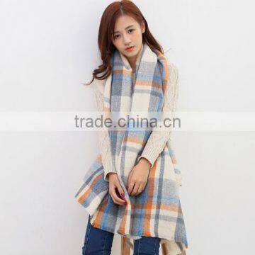 Wholesale Woman Plaid Cashmere Pashmina Scarf And Shawl