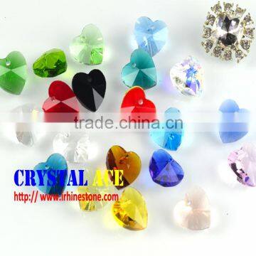 Heart shape crystal beads, naked shaped glass beads for Accessories DIY