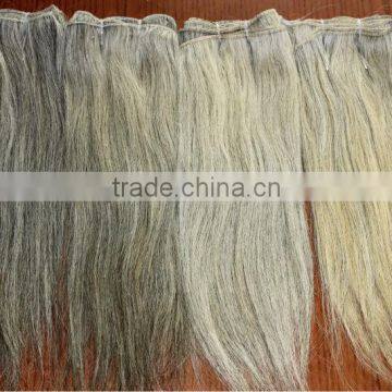 hot sale unprocessed virgin grey human braid remy hair extension