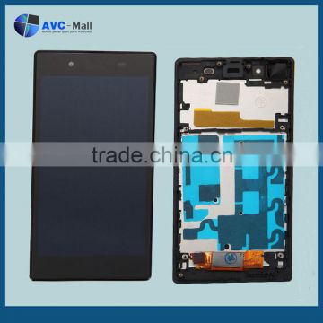 LCD display and digitizer assembly with frame for Sony Xperia Z1 L39h black