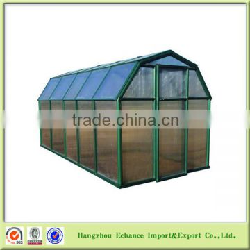 Outdoor greenhouse plastic film aluminum alloy frame with five rooms for flower plant