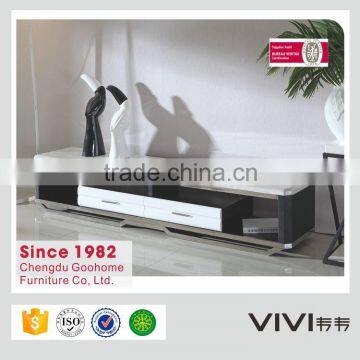 premium marble tv stand cabinet with showcase