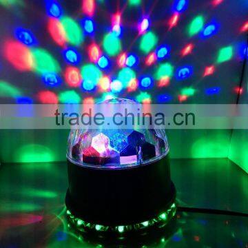 RGB LEDS Sound Actived Mini Rotating Crystal Magic Ball Stage Ceiling Lights for KTV Xmas Party Wedding Show Club Pub Disco DJ photo-6