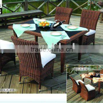 Patio rattan dinning sets/Alu chair/Table
