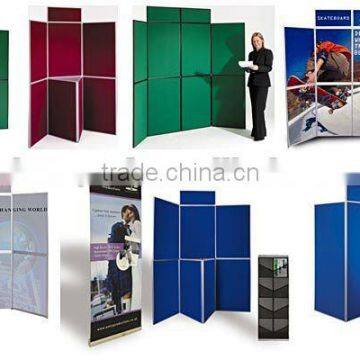 Folding panel display stand