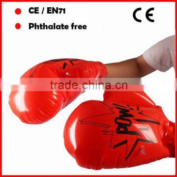 Promotional toys inflatable boxing gloves for kids custom printing