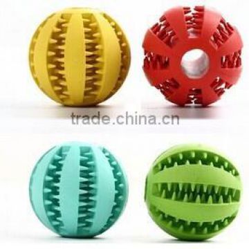 Custom Logo 70mm Dog Ball with Teeth Dog Treat Toys Ball from Everfriend