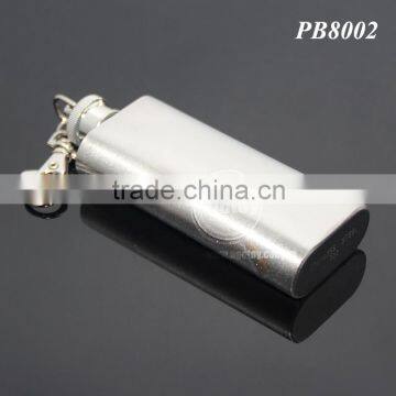 2oz Portable Flagon Kettle Oilcan Keychain 56ML Stainless Steel Metal Travel Wine Pot Mini Liquor Hip Flask photo-2