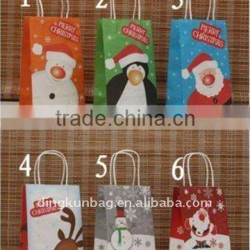 Christmas recycle fashion pp woven gift bag