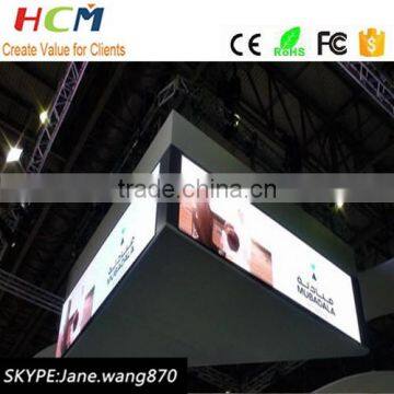 Stadium hanging led display full color P3.91 super clear gym wall panel