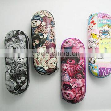 Animal Printing Logo Zipper EVA Glasses Case
