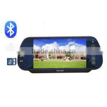 7inch bluetooth rearview car monitor with USB SD card