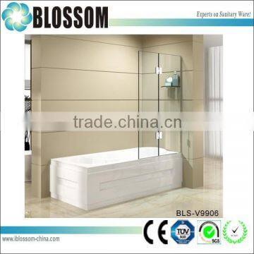 Easy install bathroom portable glass bath shower screens