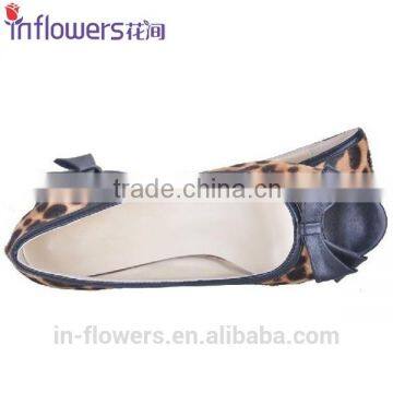 Comfortable Leopard Print Open Toe Women Flat Shoes photo-2