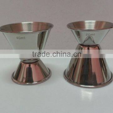 304 stainless steel measuring cup.20-40ml wine measuring cup