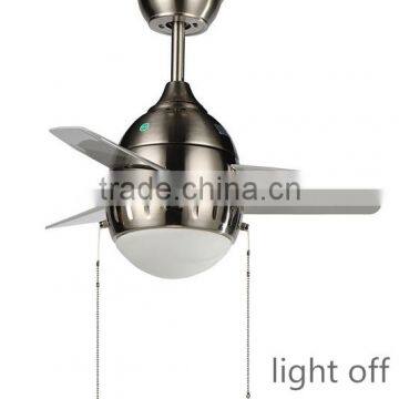 Modern Mini Fan Glass Shade Pendant Light