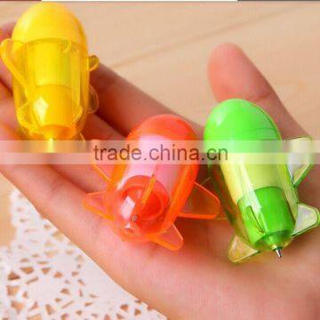 Promotional gift cute mini plane shape telescopic pen with key chain                        
                                                Quality Choice