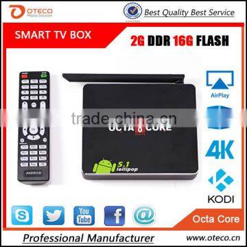Android tv box Octa core 2G/16G RK3368 Android 5.1 TV Box CSA90 Cortx-A53 & 64-bit BT4.0 Smart Media Player with Kodi 14.2 Helix