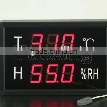 large temperature humidity display