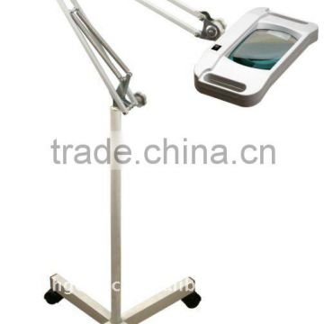 Moveable With Stand Led Magnifier/led Working Beauty Salon Magnifier/magnifier With LED Lamp Adjustable