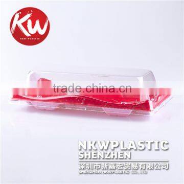 KW-0001 Disposable sushi plastic tray container in packing boxes