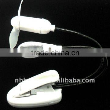 LED Computer Lamp with Fan, USB Study Lamp