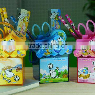 Cartoon Stationery/Gift Pen Holder/Container Set For Children/Students/kids(5 pieces set)