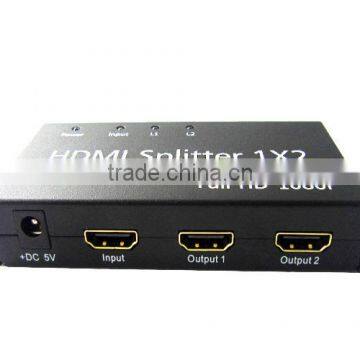 Hdmi Splitter Duplicator HDMI Splitter 1x2 With 1080P, 3D Support