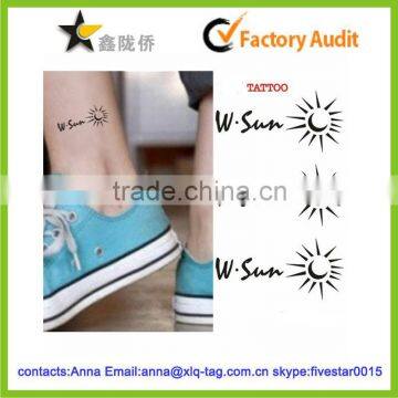 2014 Hot fashion custom cute small tattoo sticker