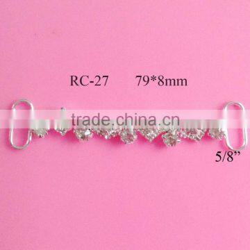 Stock hot selling rhinestone connector for headband/hairwear(RC-27)