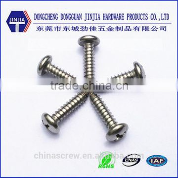 m1.7 cross recess m4*10 pan head phillips self tapping screws