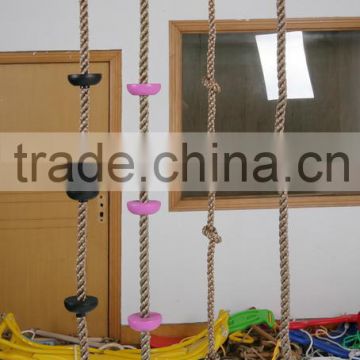 climbing rope with disk plate