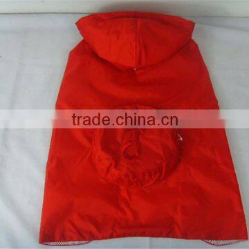 Foldable Pet raincoat with waterproof polyester fabric