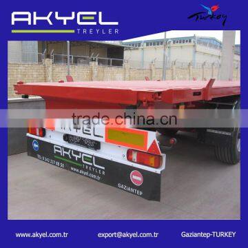 Turkish Manufacturer Direct Supplier Hot-selling Flatbed Load 40ft Container Semi Trailer photo-2