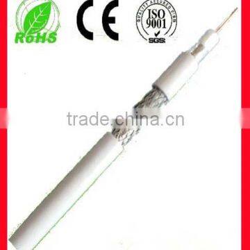 75OHM rg6 quad shield coaxial cable cctv with high quality and low attenuation