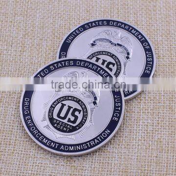 Factory customized Silver Metal Coins