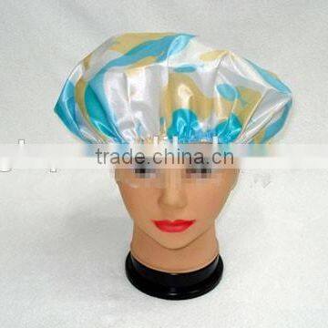 satin bath shower cap single layer