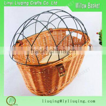 2015 China best sale Brown wicker bike basket