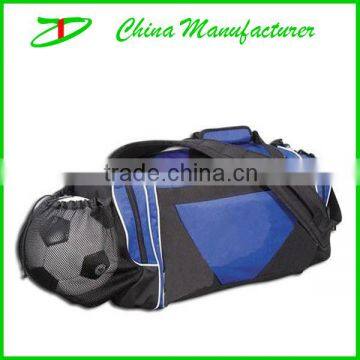 Football mesh pocket luggage travel bags for student