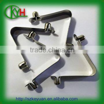 Spring Steel Tube Lock Spring V Shaped Spring Clip With Double Button Quality Choice photo-6