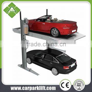 2 level hydraulic parking lift for home garage car parking