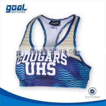 Wholesale new design custom sublimation sports bra                        
                                                Quality Choice