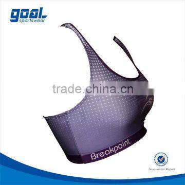 100% polyester make your own dye sublimation sports bra                        
                                                Quality Choice